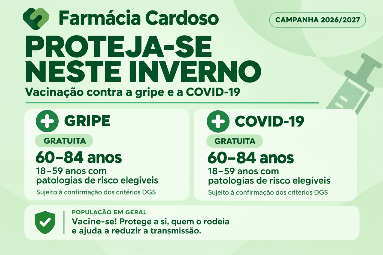 Proteja a sua saúde. Previna-se através da vacinação!
